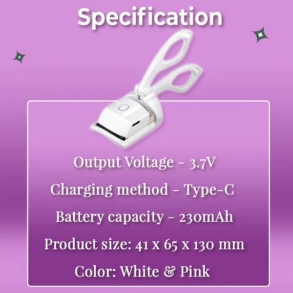 Easy Rechargeability, 230mAh Battery: Your Heated Curler, Your Convenience.