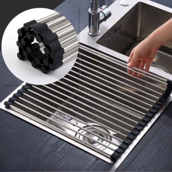 Robust 304 stainless dish drying solution for longevity.