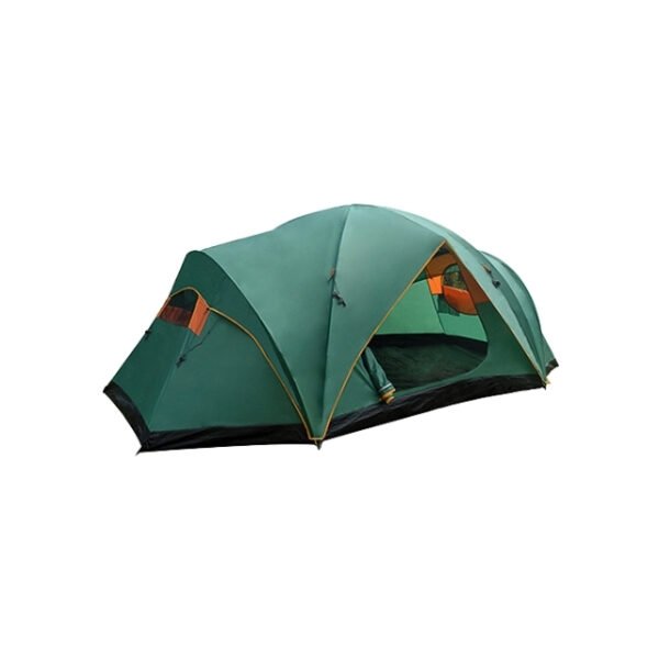 Large family camping tent with innovative design.