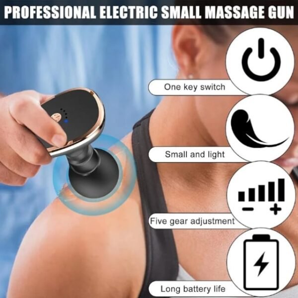 Compact, lightweight, and enduring - the mini massage gun with unbeatable features.