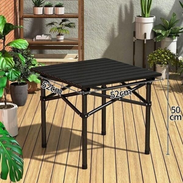 Quality meets style in our compact 55 x 55 x 45 (L x W x H) modern foldable table.