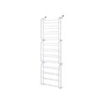 Durable white resin frame over the door shoes rack – stylish organization.