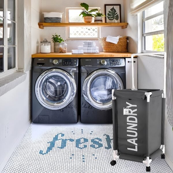 63L Oxford basket - tidy laundry solution.