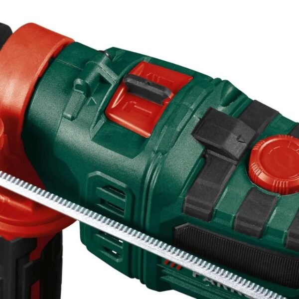 Parkside hammer drill's robust metal construction.