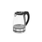 Proficook electric water kettle with captivating blue illumination.