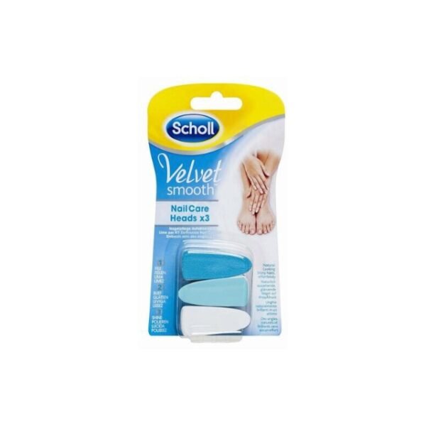 Scholl nail care set Velvet Smooth x 3 file heads