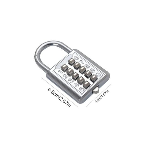 Tiny lock, big security! Portable padlock for precious goods.