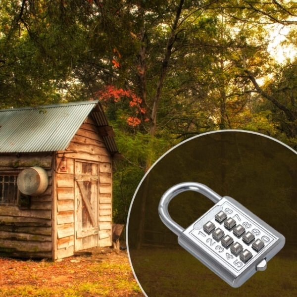 Secure your sheds with our 4-digit Digital Combination Lock.