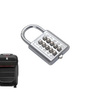 Security Combination Padlock, 10-Digit Steel Lock