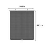 Sunshade blackout curtain is available in 2 sizes: 40 x 60cm, 125 x 50cm.