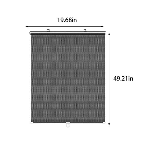 Sunshade blackout curtain is available in 2 sizes: 40 x 60cm, 125 x 50cm.