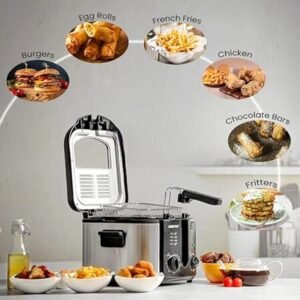 Switch On Electric Deep Fryer – 3L, Stainless Steel Cooker