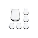 Red Cherry Glass Tumbler Set 6 Pieces.