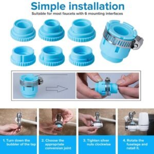 2-Filtration Water Purifier, Double Faucet Water Filter