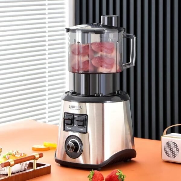 Bardefu multifunctional blender with meat-chopping function, perfect for finely mincing meat in a breeze.