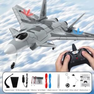 J-20 Fighter Jet with Remote, R/C Foam Toy Plane