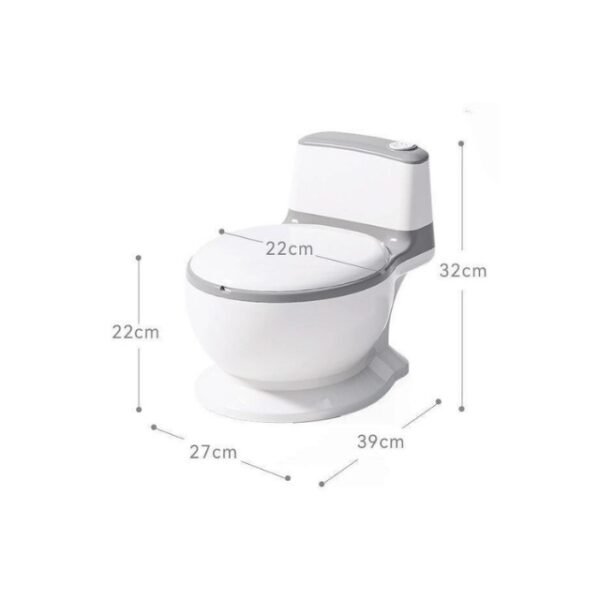 Learning-friendly dimensions (27x39x32cm) for an ideal potty training seat.