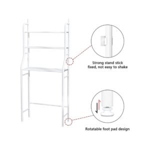 3-Tier Toilet Shelf, Washing Machine Steel Storage Rack