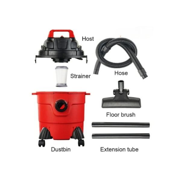 3-in-1 Vacuum Cleaner Accessories Included: Strainer, 15L Dust Bin, Hose.