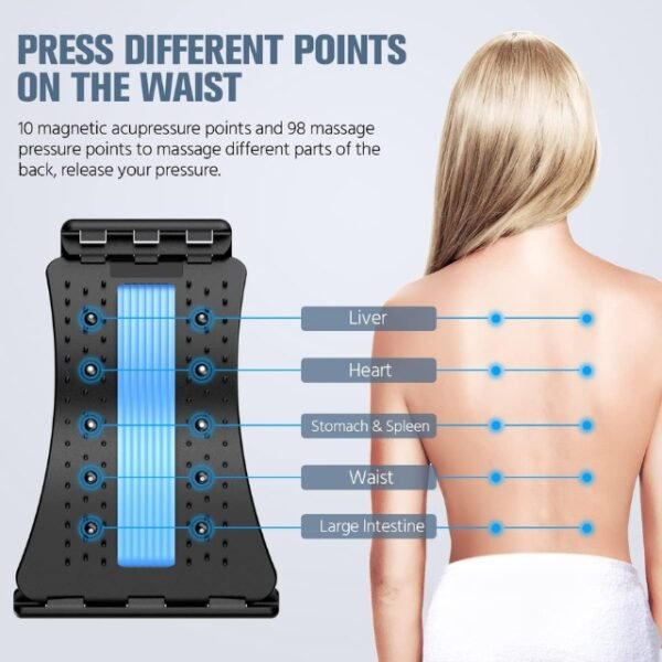 Back Stretcher with Acupressure Points for Targeted Relief