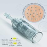 Dr.Pen Ultima M8 Needle Diameters: 0.25mm-0.18mm.