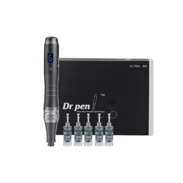 Dr.Pen Ultima M8 Microneedling Pen with 5 Cartridges.