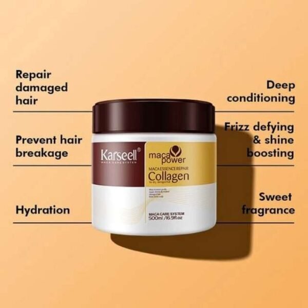 Benefits of using Karseell Collagen hair cream: Repair, hydrate, and shine.