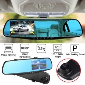 Rear View Car Camera, 2.8” Recorder, Night Vision, Park Assist