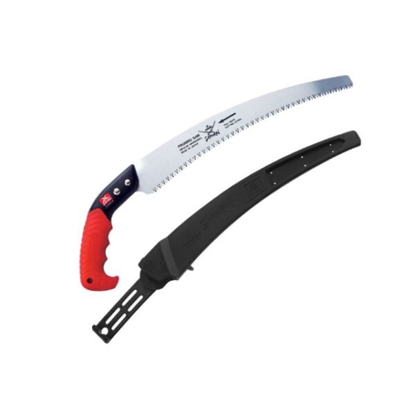 Samurai Pruning Saw with Holder – Ideal for Outdoor Wood Cutting.