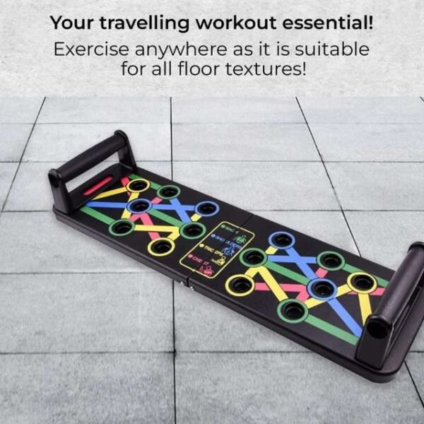 Portable and Versatile Push Up Board for Any Surface.