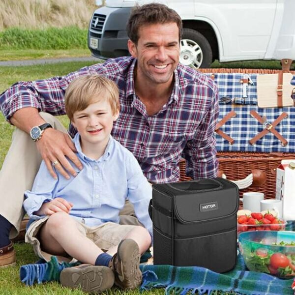 HOTOR car trash can perfect for picnics and outdoor recreation, keeping your family happy.