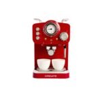 Ikohs espresso coffee machine in red.