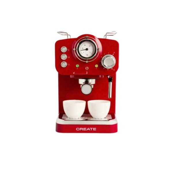 Ikohs espresso coffee machine in red.