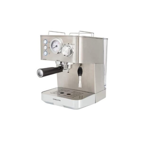 Ikohs espresso coffee machine in silver.