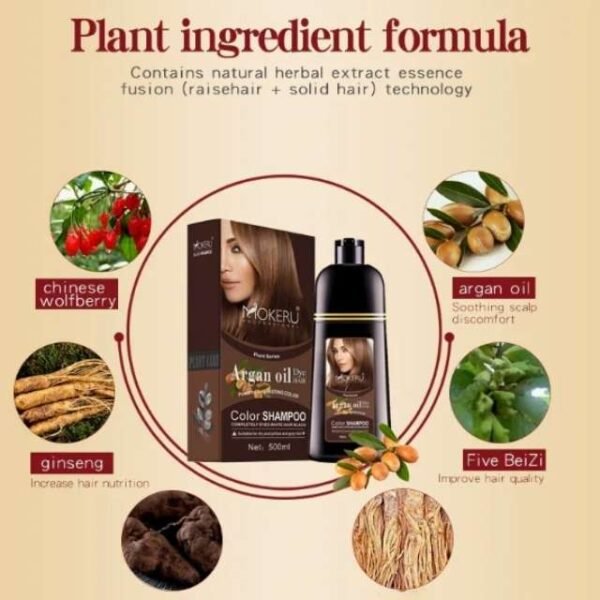 Mokeru Argan Hair Dye Shampoo Ingredients