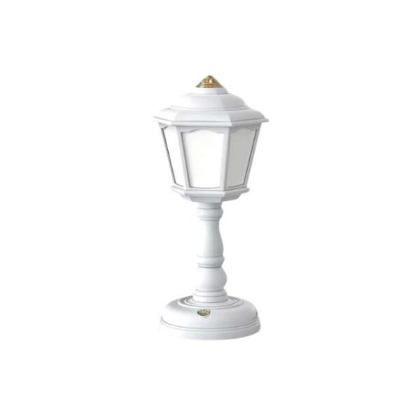 Retro Nightstand Lamp in White for Homes, Bars, and Villas