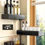 Rotatable 3-Tier Corner Shelf