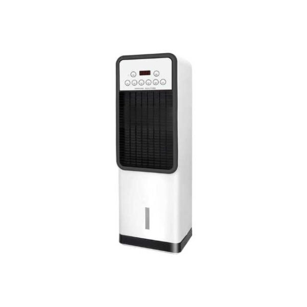 AC Air Cooler Black and White Design featuring 1800W heating function.