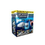 Complete cleaning kit includes pressure washer machine, adjustable high-pressure nozzle, and foam watering can. Perfect for thorough car washing.