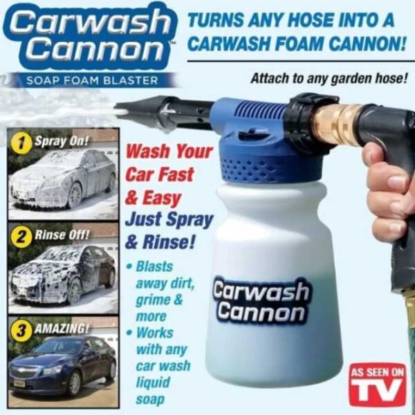 Turns Any Hose into a Carwash Foam Cannon