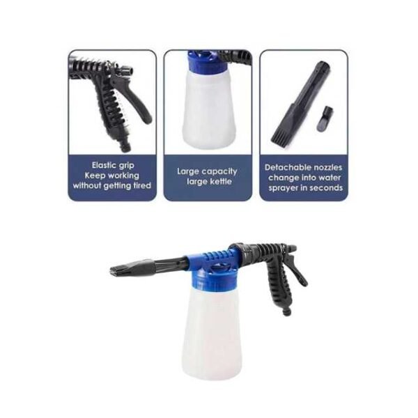 Elastic Grip and Large Soap Canister Capacity Car Wash Cannon