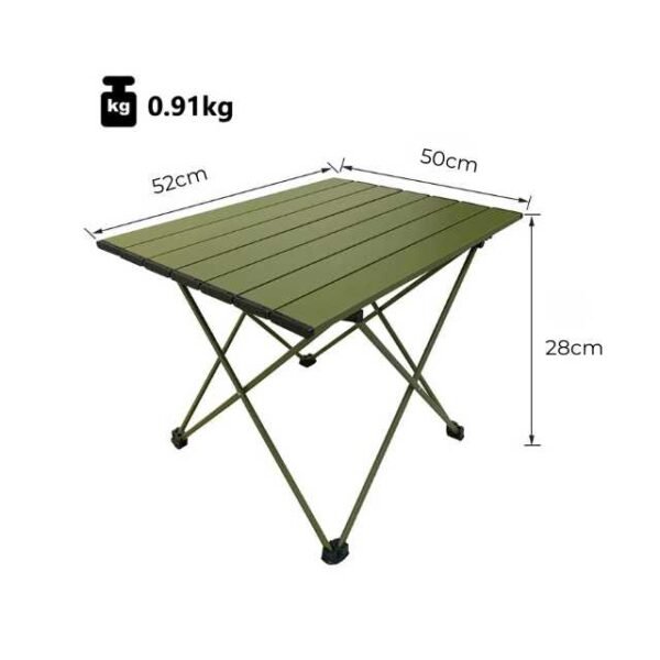 Lightweight and compact foldable picnic table