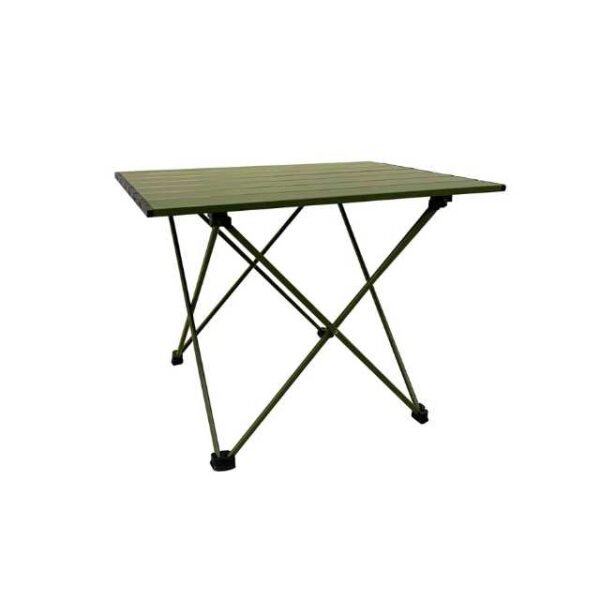 Foldable picnic table in green with anti-slip feet