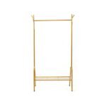 Front view of lightweight coat rack.