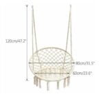 Lightweight swing hammock chair measuring 80 x 120 cm.