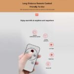 Wall mounted air conditioner with long-distance remote controller.