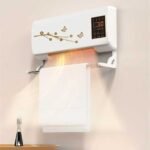 Wall mounted air conditioner and heater dries clothes and towels.