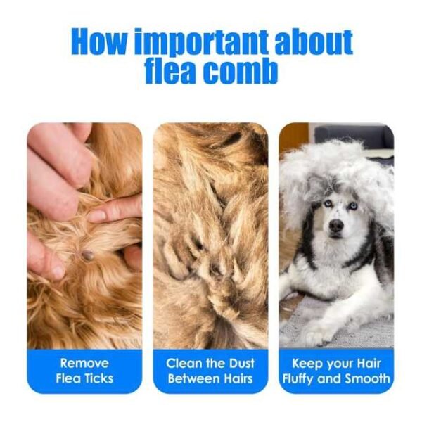 Flea doctor lice comb with benefits for flea ticks and pet hair.