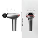 Compact and portable double head massage gun for on-the-go relief.