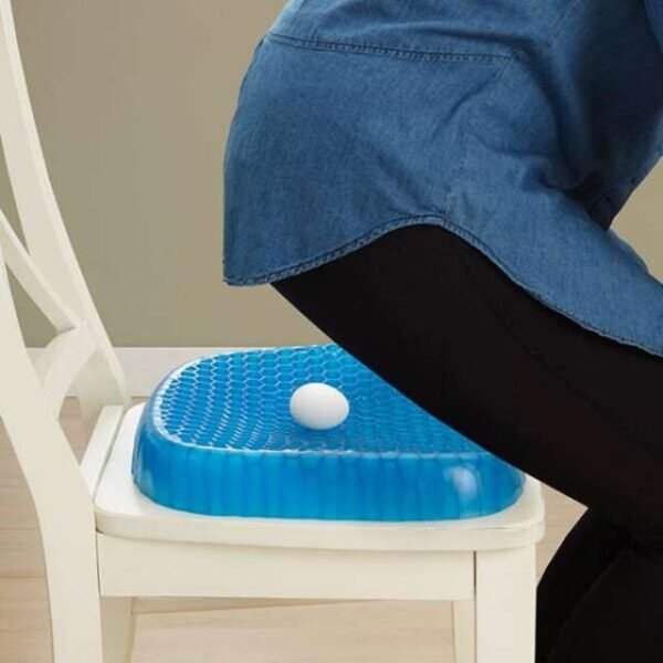 Egg sitter seat cushion supporting an egg without breaking it.